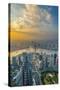 China, Shanghai, View over Pudong Financial District, Huangpu River Beyond-Alan Copson-Stretched Canvas