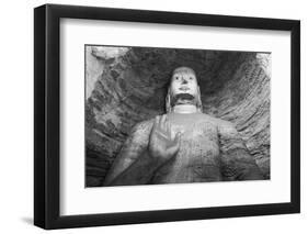 China, Shanxi Province, Datong, Ancient Sculptures in Yungang Caves-Paul Souders-Framed Photographic Print