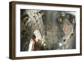 China, Shanxi Province, Grotto Number Five Buddha Statue in Yungang Grottoes-null-Framed Giclee Print