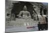 China, Shanxi Province, Near Datong, Yungang Grottoes, Grotto No. 19 and 20, Buddha Statues-null-Mounted Giclee Print