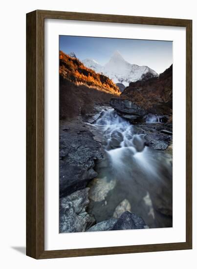 China , Sichuan , Secret Mount Yangmaiyong in Yading Nature Reserve, Sichuan Region, China.-Andrea Pozzi-Framed Photographic Print