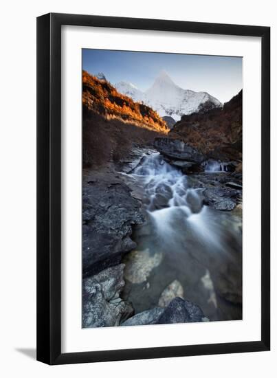 China , Sichuan , Secret Mount Yangmaiyong in Yading Nature Reserve, Sichuan Region, China.-Andrea Pozzi-Framed Photographic Print