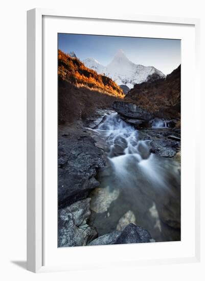 China , Sichuan , Secret Mount Yangmaiyong in Yading Nature Reserve, Sichuan Region, China.-Andrea Pozzi-Framed Photographic Print