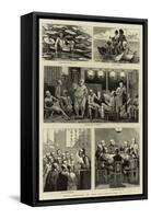 China, Sketches of Life and Character, II-null-Framed Stretched Canvas