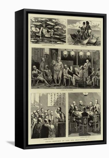 China, Sketches of Life and Character, II-null-Framed Stretched Canvas