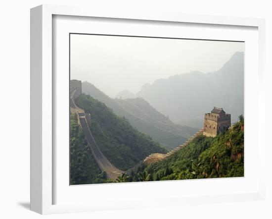 China, Tianjin, Taipinzhai; a Section of China's Great Wall from Taipinzhai to Huangyaguan-Amar Grover-Framed Photographic Print