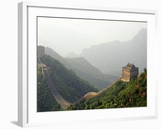 China, Tianjin, Taipinzhai; a Section of China's Great Wall from Taipinzhai to Huangyaguan-Amar Grover-Framed Photographic Print