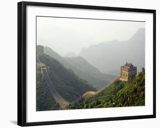 China, Tianjin, Taipinzhai; a Section of China's Great Wall from Taipinzhai to Huangyaguan-Amar Grover-Framed Photographic Print