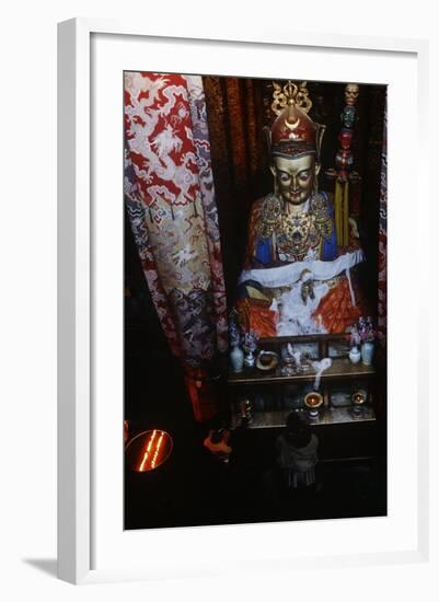 China, Tibet, Lhasa, Statue of Padmasambhava in Jokhang Temple-null-Framed Giclee Print