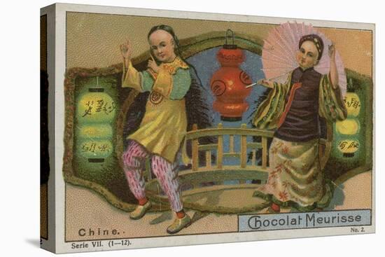 China, Trade Card for Chocolat Meurisse-null-Stretched Canvas