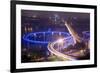 China, Traffic Lights on Caiyuanba Bridge Spanning Yangtze River-Paul Souders-Framed Photographic Print