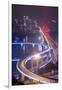 China, Traffic Lights on Caiyuanba Bridge Spanning Yangtze River-Paul Souders-Framed Premium Photographic Print