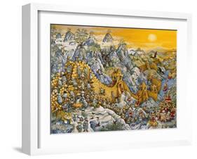China Wall-Bill Bell-Framed Giclee Print