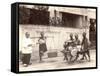 China, Wheelbarrow Transport and Pedlars-null-Framed Stretched Canvas