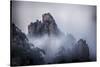 China, Yellow Mountains, Evening Light on the Yellow Mountains-Terry Eggers-Stretched Canvas