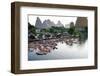 China, Yulong River with Karst Mountains, Tourism, Raft River Journeys-Catharina Lux-Framed Premium Photographic Print