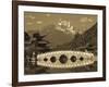 China, Yunnan Province, Lijiang, Black Dragon Pool Park and Jade Dragon Snow Mountain-Walter Bibikow-Framed Photographic Print