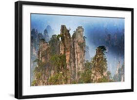 China, Zhangjiajie, Wulingyuan Scenic Area, Zhangjiajie National Forest Park-Tuul And Bruno Morandi-Framed Photographic Print