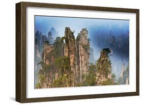 China, Zhangjiajie, Wulingyuan Scenic Area, Zhangjiajie National Forest Park-Tuul And Bruno Morandi-Framed Photographic Print