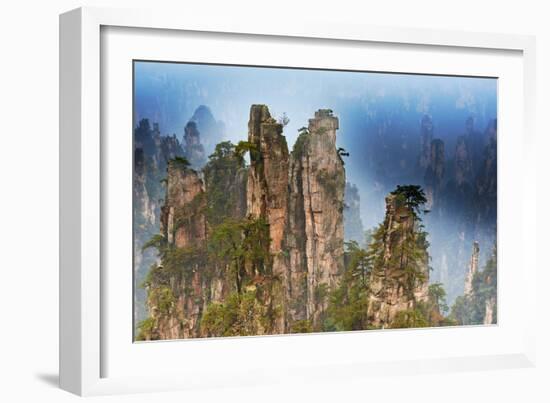 China, Zhangjiajie, Wulingyuan Scenic Area, Zhangjiajie National Forest Park-Tuul And Bruno Morandi-Framed Photographic Print