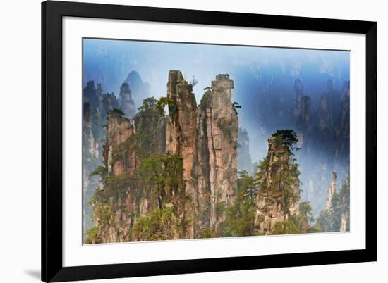 China, Zhangjiajie, Wulingyuan Scenic Area, Zhangjiajie National Forest Park-Tuul And Bruno Morandi-Framed Photographic Print