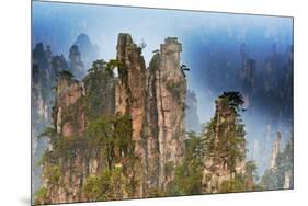 China, Zhangjiajie, Wulingyuan Scenic Area, Zhangjiajie National Forest Park-Tuul And Bruno Morandi-Mounted Photographic Print