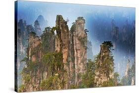 China, Zhangjiajie, Wulingyuan Scenic Area, Zhangjiajie National Forest Park-Tuul And Bruno Morandi-Stretched Canvas
