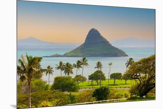 Chinaman's Hat Island off the East Coast of Oahu, Hawaii-Phillip Kraskoff-Mounted Premium Photographic Print