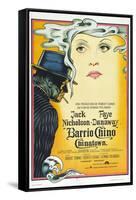 Chinatown, (AKA Barrio Chino), Argentinan Poster, L-R: Jack Nicholson, Faye Dunaway, 1974-null-Framed Stretched Canvas