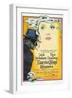 Chinatown, (AKA Barrio Chino), Argentinan Poster, L-R: Jack Nicholson, Faye Dunaway, 1974-null-Framed Art Print