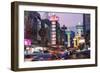 Chinatown at Dusk, Bangkok, Thailand-Peter Adams-Framed Photographic Print