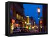 Chinatown at Night, San Francisco, California, USA-Julie Eggers-Framed Stretched Canvas