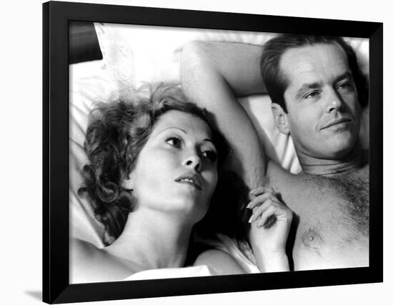 Chinatown, Faye Dunaway, Jack Nicholson, 1974-null-Framed Photo