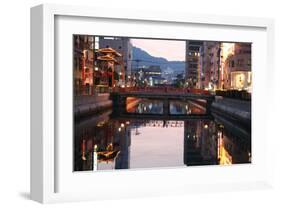 Chinatown in Nagasaki at Dusk, Japan-Ryuji Adachi-Framed Art Print