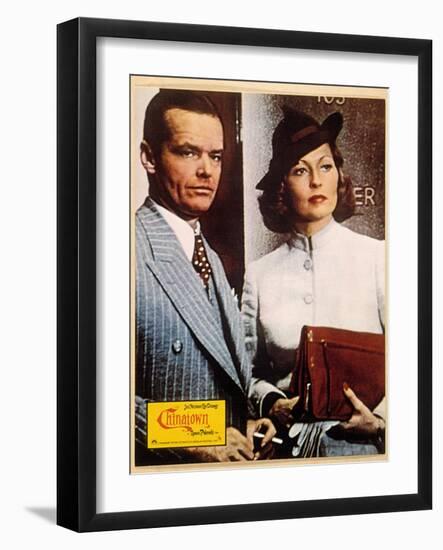 Chinatown, Jack Nicholson, Faye Dunaway, 1974-null-Framed Art Print