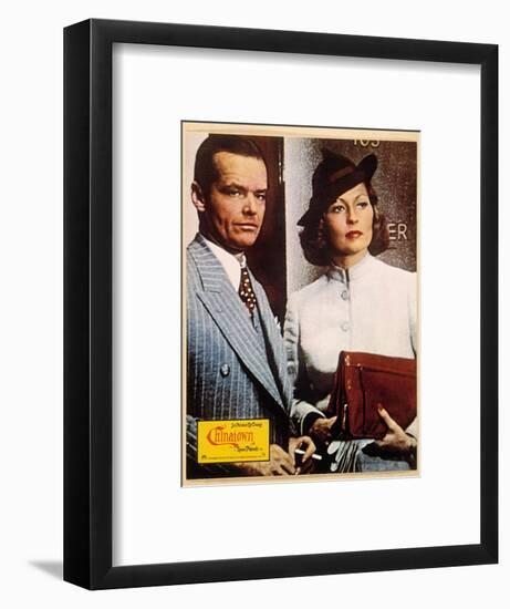 Chinatown, Jack Nicholson, Faye Dunaway, 1974-null-Framed Art Print