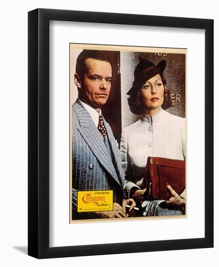 Chinatown, Jack Nicholson, Faye Dunaway, 1974-null-Framed Art Print