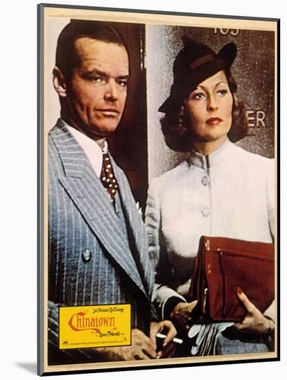 Chinatown, Jack Nicholson, Faye Dunaway, 1974-null-Mounted Art Print