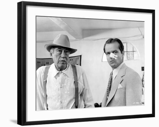 Chinatown, John Huston, Jack Nicholson, 1974-null-Framed Photo