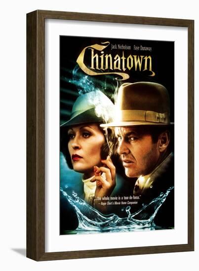 Chinatown, L-R: Faye Dunaway, Jack Nicholson, 1974-null-Framed Art Print