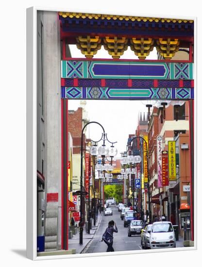 Chinatown, Little Bourke Street, Melbourne, Victoria, Australia-David Wall-Framed Photographic Print