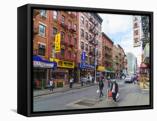 Chinatown, Manhattan, New York City, United States of America, North America-Fraser Hall-Framed Stretched Canvas