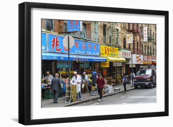 Chinatown, Manhattan, New York City, United States of America, North America-Fraser Hall-Framed Photographic Print