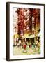 Chinatown NYC - In the Style of Oil Painting-Philippe Hugonnard-Framed Giclee Print