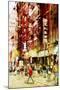 Chinatown NYC - In the Style of Oil Painting-Philippe Hugonnard-Mounted Giclee Print