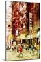 Chinatown NYC - In the Style of Oil Painting-Philippe Hugonnard-Mounted Giclee Print