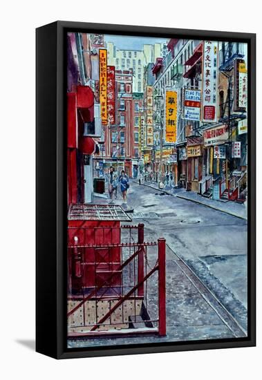 Chinatown, NYC-Anthony Butera-Framed Stretched Canvas