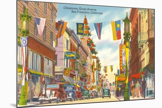 Chinatown, San Francisco, California-null-Mounted Premium Giclee Print