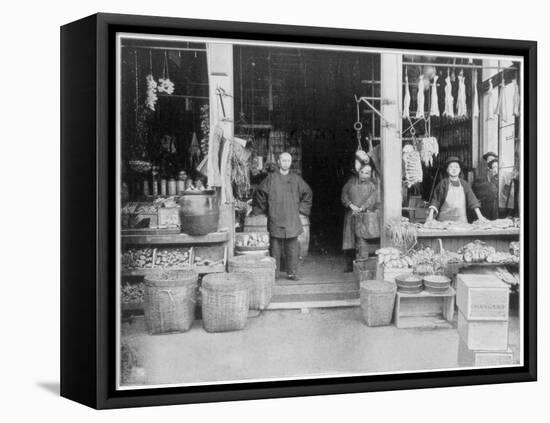 Chinatown, San Francisco, Late 19th Century-John L Stoddard-Framed Stretched Canvas