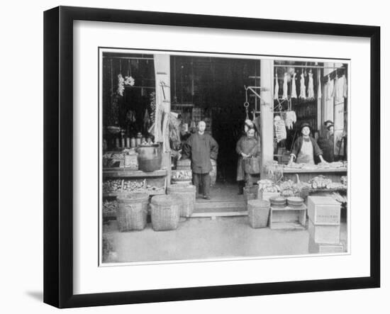 Chinatown, San Francisco, Late 19th Century-John L Stoddard-Framed Giclee Print